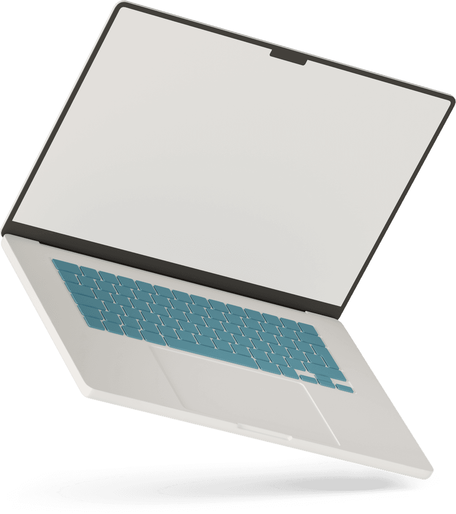 Laptop displaying AI development tools protected by Orthalon
